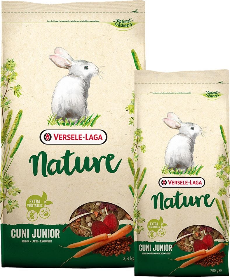 Hrana pentru iepuri pitici Versele Laga Nature Cuni, Junior, 700g