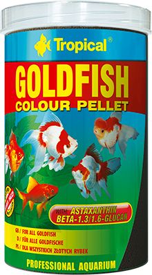 Hrana pentru pesti aurii Tropical Goldfish Colour Pellet, 1000ml / 360g