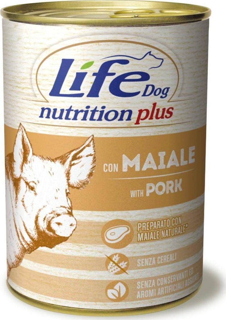 Hrana umeda pentru caini Life Porc, 400 g
