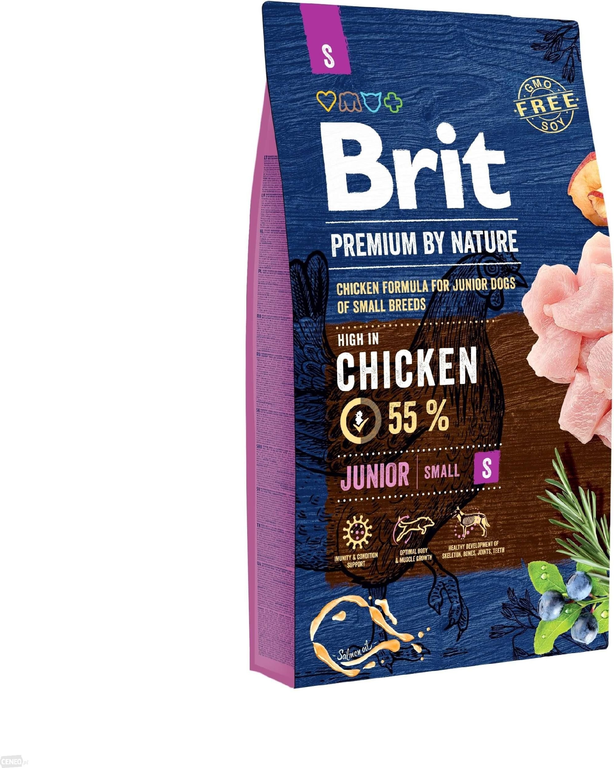 Hrana uscata pentru caini Brit Premium, Junior S, 8 Kg