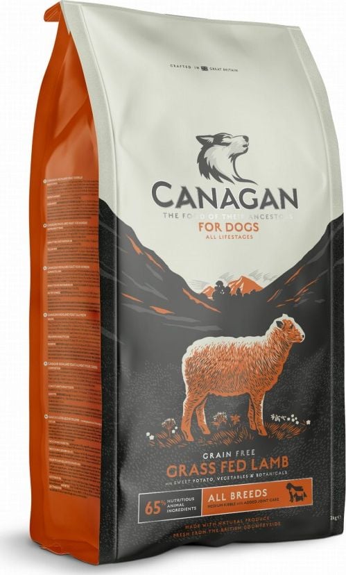 Hrana uscata pentru caini Canagan Grain Free cu miel 12 kg