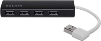 Hub-uri - Hub Belkin extra subtire pentru calatorie, 4 porturi USB 2.0