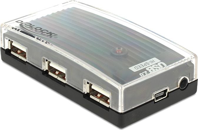 Hub delock Extern hub 4 porturi, USB 2.0 (61393)