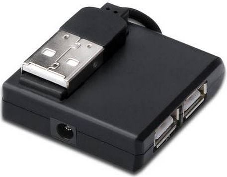 Hub , DIGITUS , 4-port USB 2.0 , negru