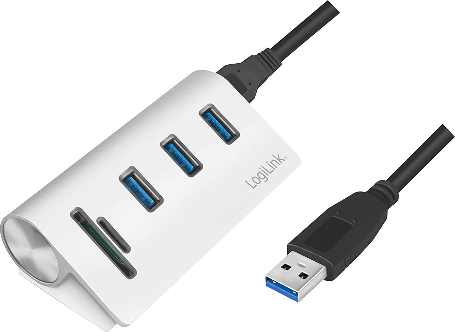 Hub Extern Logilink, Conectare Prin Usb 3.0, Argintiu, Cr0045