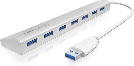 Hub-uri - Hub raidsonic 7 USB 3.0 porturi de argint (IB-AC6701)