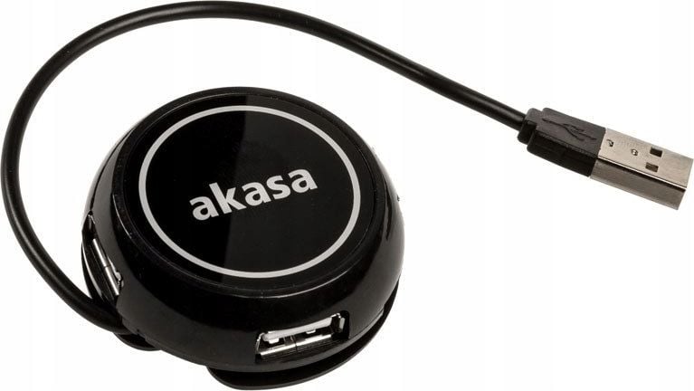 HUB USB Akasa 4x USB-A 2.0 (AK-HB-19BK)