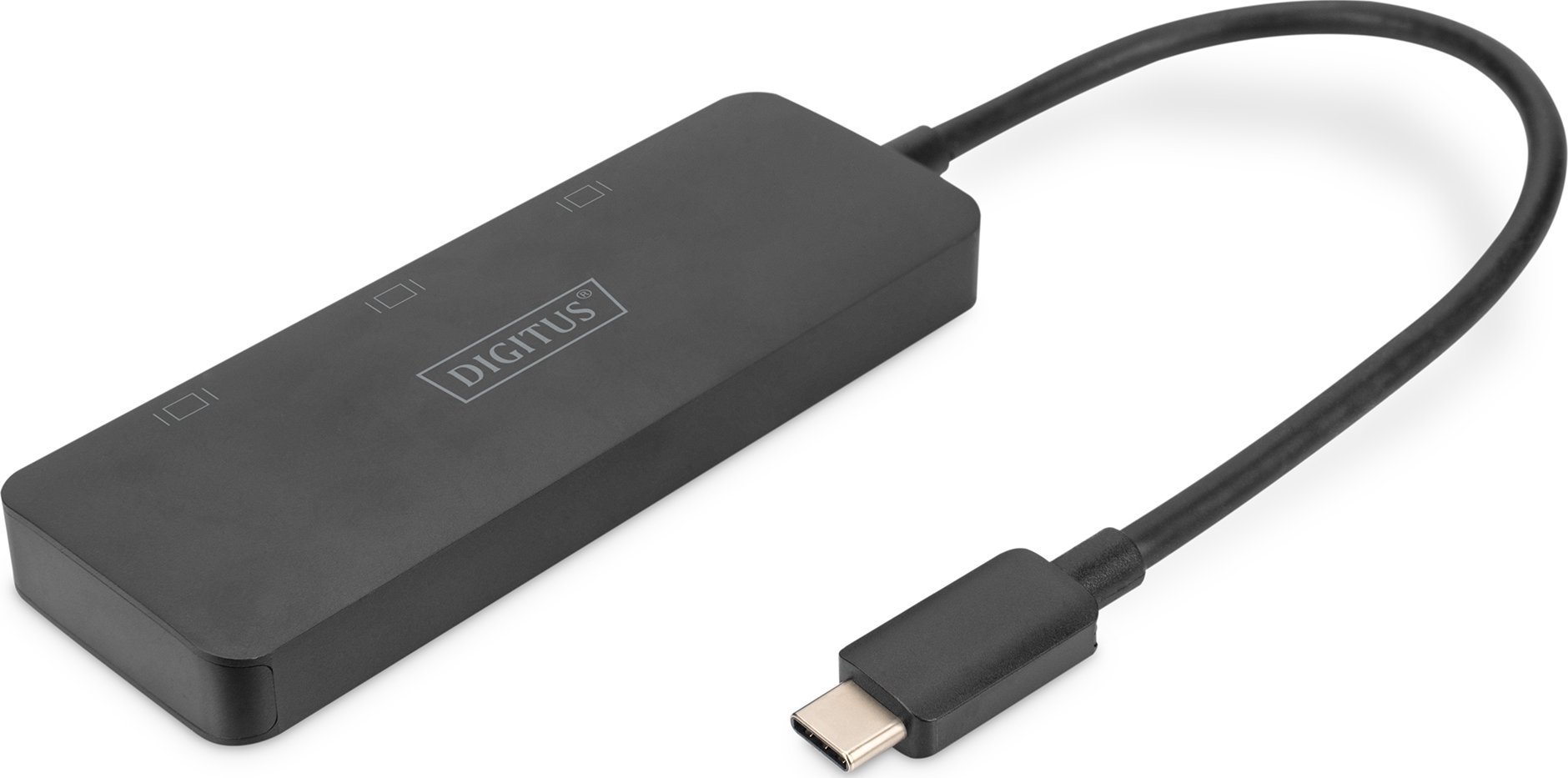 HUB USB Digitus DIGITUS USB-Hub cu 3 porturi C ->3xHDMI m.Kabel schwarz