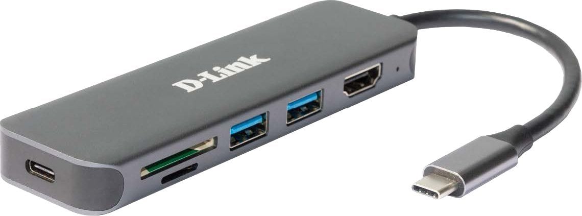 HUB USB D-Link D-Link DUB-2327 Hub USB-C 6-în-1 cu HDMI/USB-PD/SD-Reader vânzare cu amănuntul