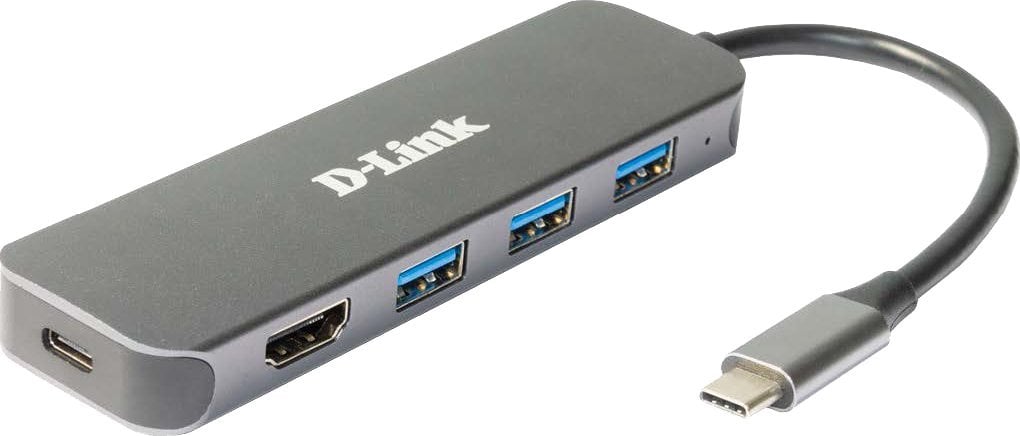Hub-uri - HUB USB D-Link D-Link DUB-2333 Hub USB-C 5-în-1 cu HDMI/USB-PD de vânzare cu amănuntul