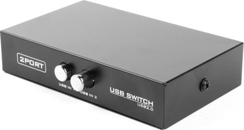 Switch-uri KVM - Hub USB Gembird DSU-21, activ, 2 x USB 2.0, Alb