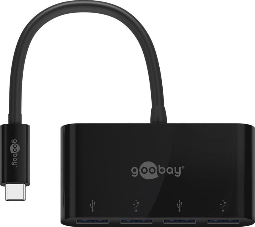 HUB USB Goobay Goobay 61073 Hub-uri și hub-uri USB Type-C 5000 Mbit/s Negru