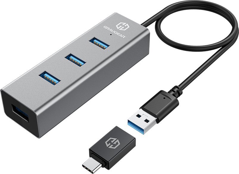 HUB USB Graugear GRAUGEAR USB-HUB 4x porturi USB 3.0 de tip A comerț cu amănuntul