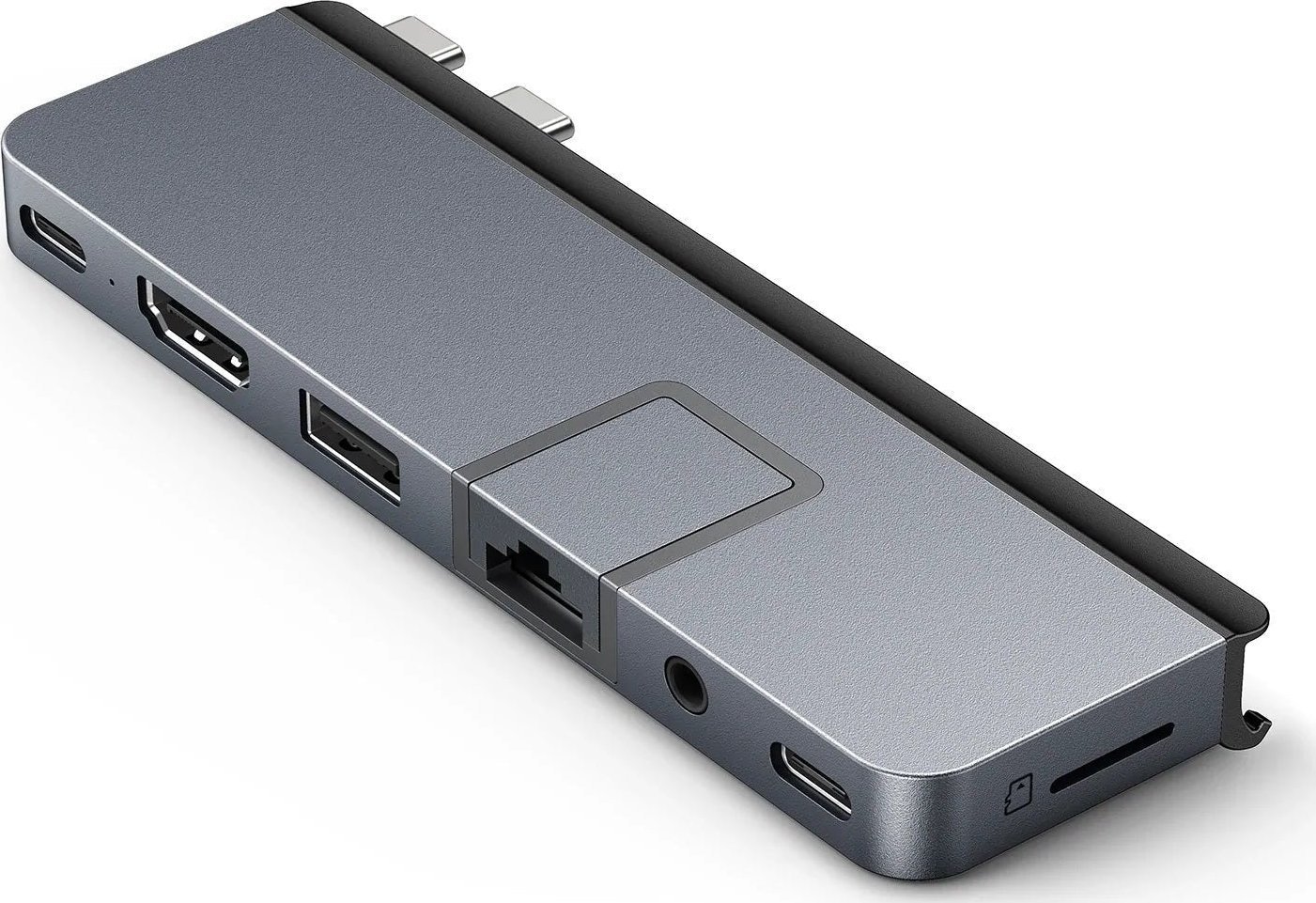 HUB USB HyperDrive Hub USB 7-în-2 HUB USB-C Gri HDMI/RJ45/USB-A/MicroSD/USB4