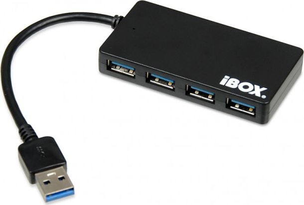 Hub-uri - I-BOX HUB USB 3I-BOX HUB USB 3.0 SLIM, 4 porturi, negruI-BOX HUB USB 3.0 SLIM, 4 porturi, negru.0 SLIM, 4 porturi, negru