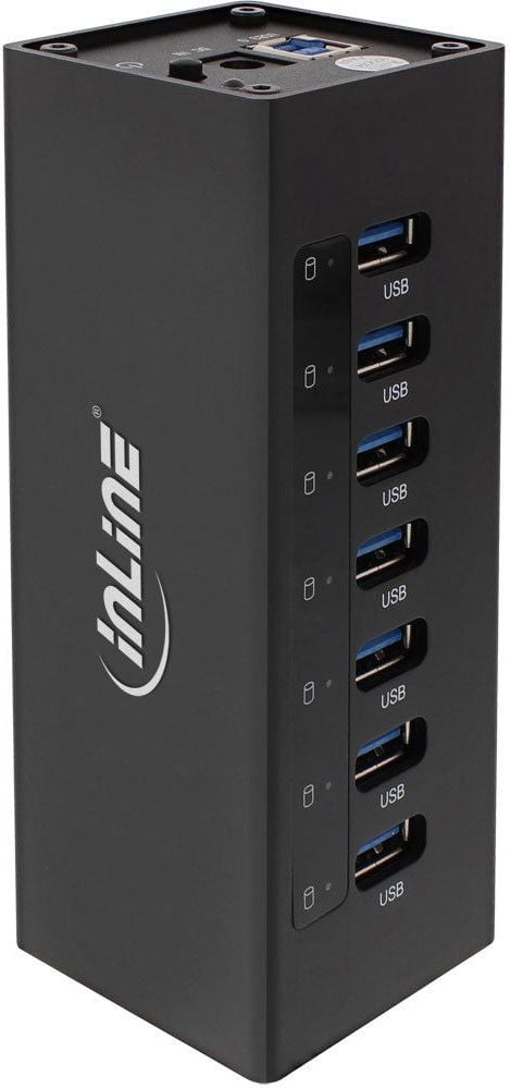 Hub inline USB 3.0 Activ 7 Port aluminiu cu sursa de alimentare 35395B