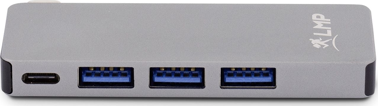 Hub-uri - HUB USB LMP 1x SD 1x USB-C PD 1x microSD + 3x USB-A 3.0 (LMP-USBC-BASEB-6P-SG)