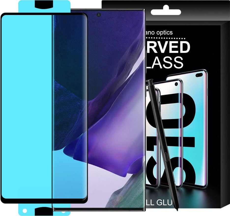 Hurtel 3D Edge Nano Flexi Glass folia szklana szkło hartowane na cały ekran z ramką Samsung Galaxy S21+ 5G (S21 Plus 5G) czarny