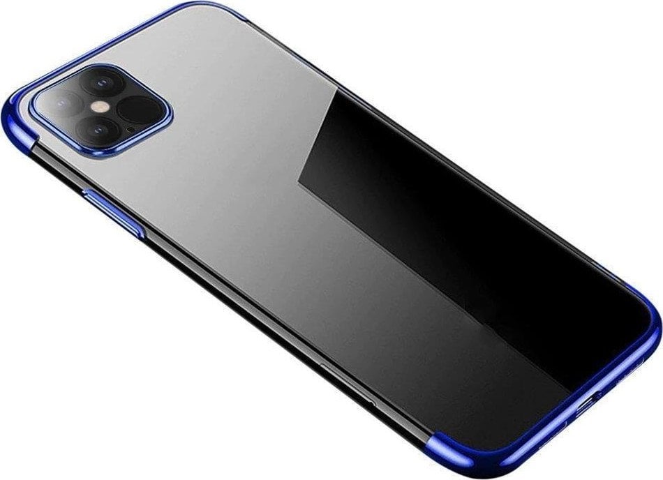 Hurtel Clear Color case żelowy pokrowiec etui z metaliczną ramką Samsung Galaxy S22+ (S22 Plus) niebieski