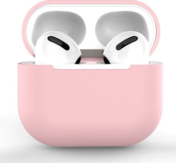 Hurtel Etui do AirPods 3 silikonowy miękki pokrowiec na słuchawki różowy (case C)