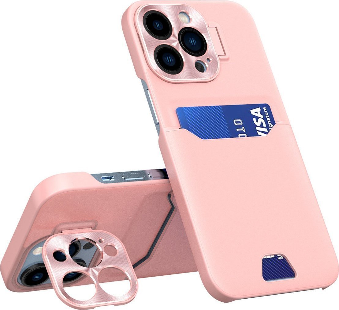Protecția din piele Hurtel pentru Samsung Galaxy S23 etui Stand Case portofel cu sloturi pentru carduri roz Ilustrație, nume și caracteristicil Tuturor produselor prezentate au fost obținute de la producător și sunt folosite numai în scopuri ilustra