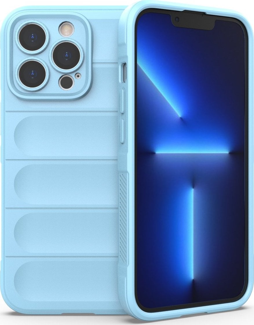 Hurtel Magic Shield Case etui do iPhone 13 Pro elastyczny pancerny pokrowiec jasnoniebieski