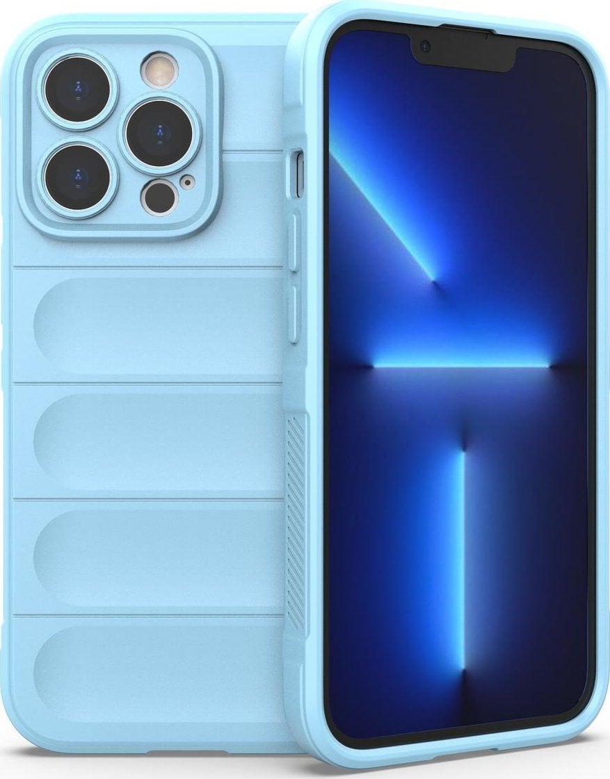 Hurtel Magic Shield Case etui do iPhone 13 Pro Max elastyczny pancerny pokrowiec jasnoniebieski