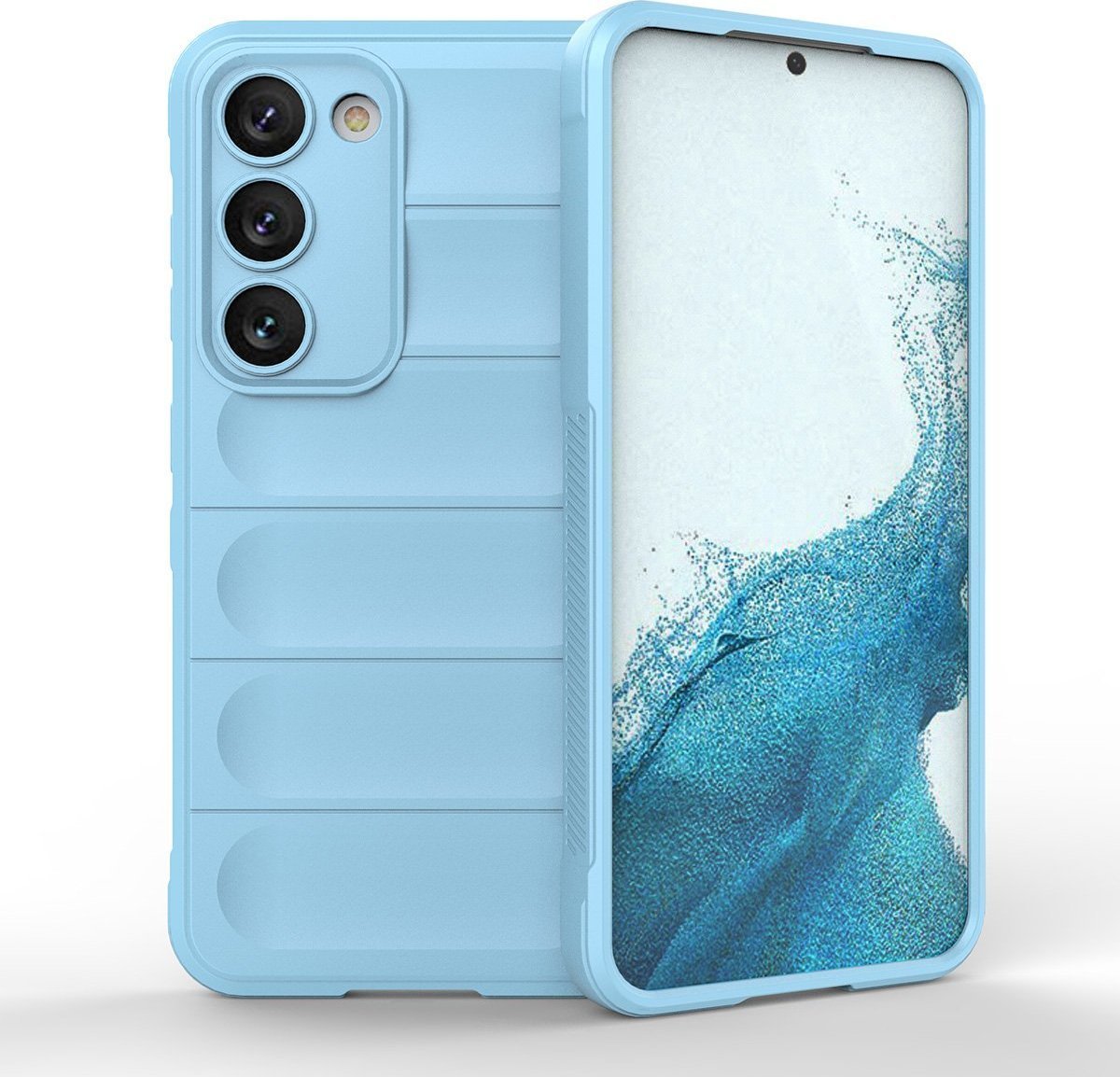 Hurtel Magic Shield Case etui do Samsung Galaxy S23+ elastyczny pancerny pokrowiec jasnoniebieskie