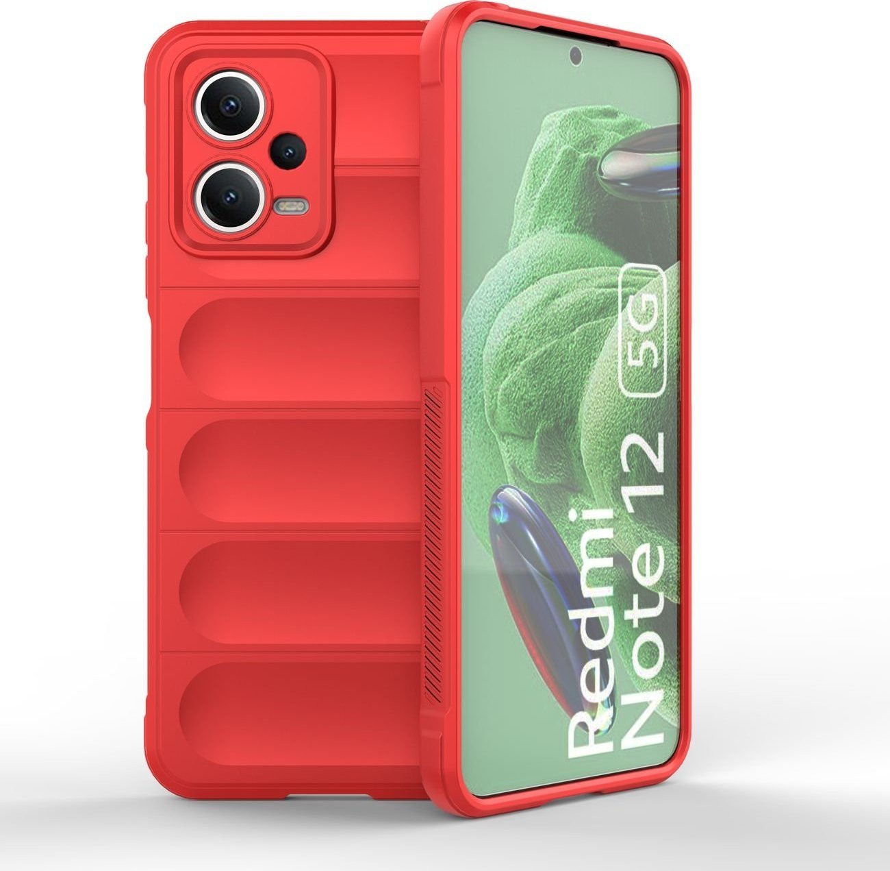 Hurtel Magic Shield Case etui do Xiaomi Redmi Note 12 5G / Poco X5 5G elastyczny pancerny pokrowiec czerwone