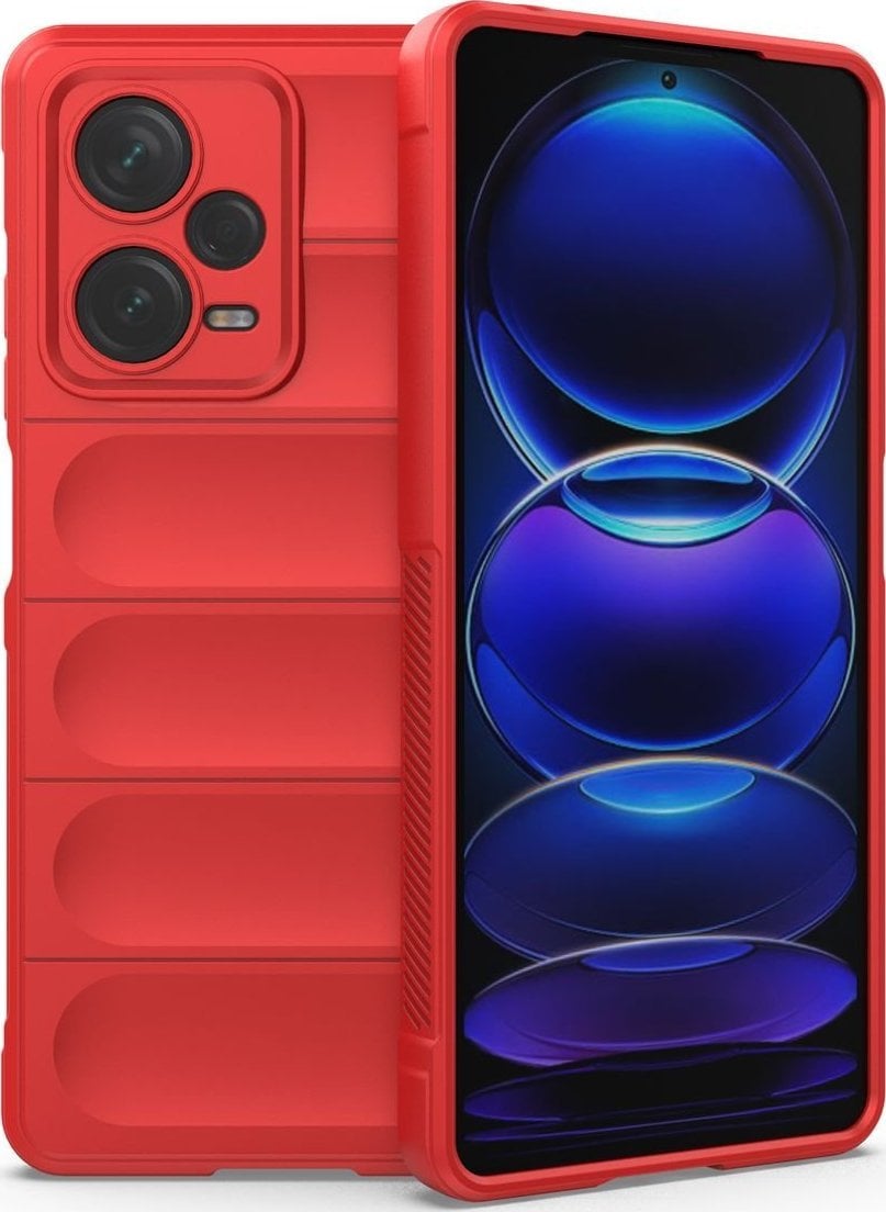 Hurtel Magic Shield Case etui do Xiaomi Redmi Note 12 Pro+ elastyczny pancerny pokrowiec czerwone