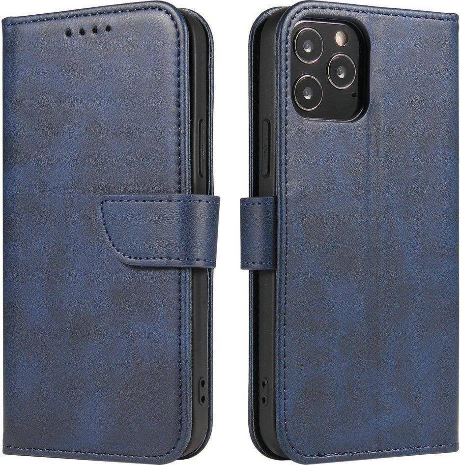 Hurtel Magnet Case elegancki futerał etui pokrowiec z klapką i funkcją podstawki Samsung Galaxy A03s (166,5) niebieski