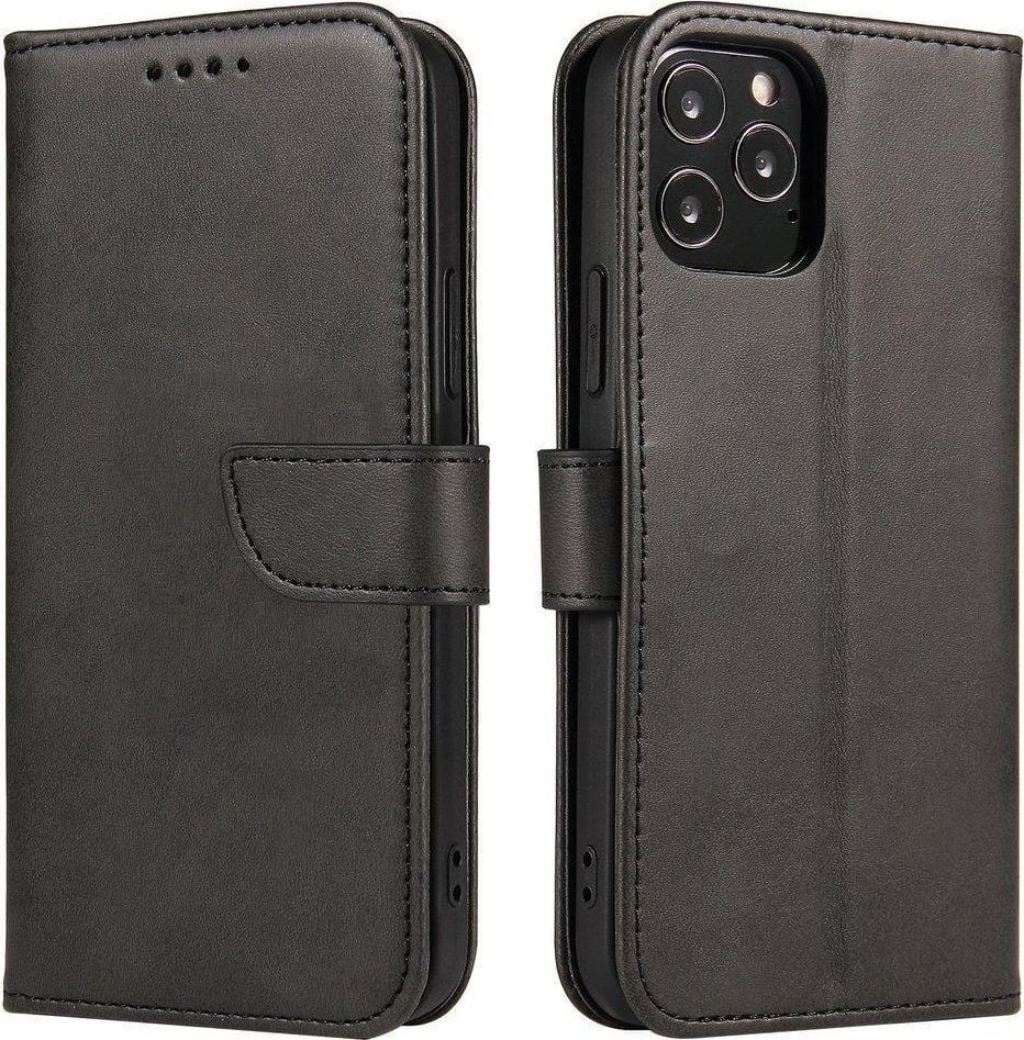 Hurtel Magnet Case elegancki futerał etui pokrowiec z klapką i funkcją podstawki Samsung Galaxy A32 4G czarny