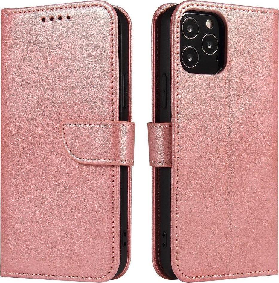 Hurtel Magnet Case elegancki futerał etui pokrowiec z klapką i funkcją podstawki Samsung Galaxy A33 5G różowy