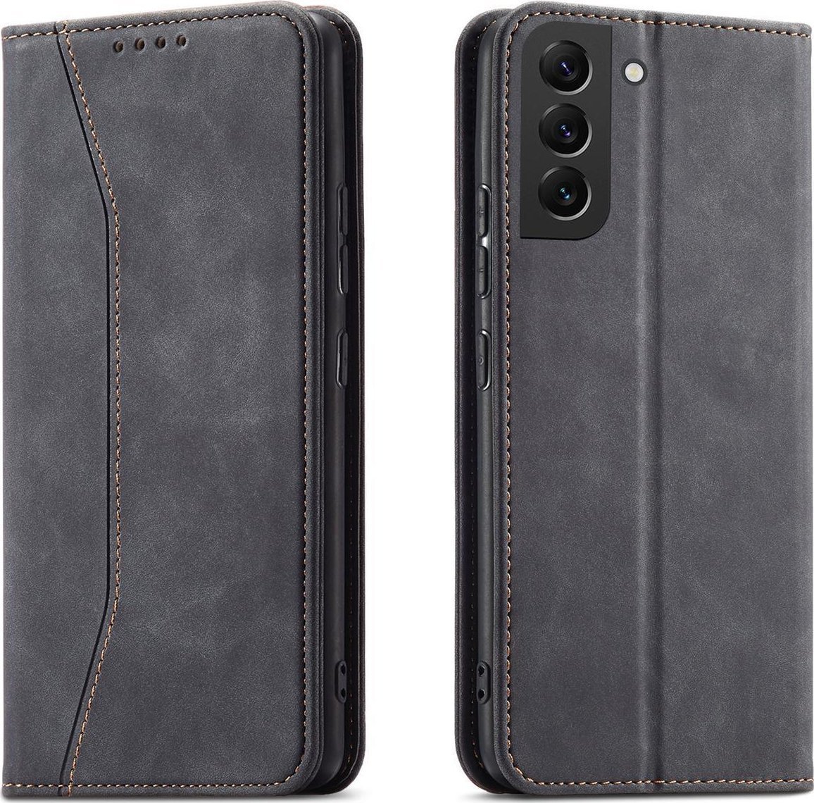Hurtel Magnet Fancy Case etui Samsung Galaxy S23 pokrowiec z klapką portfel podstawka czarne