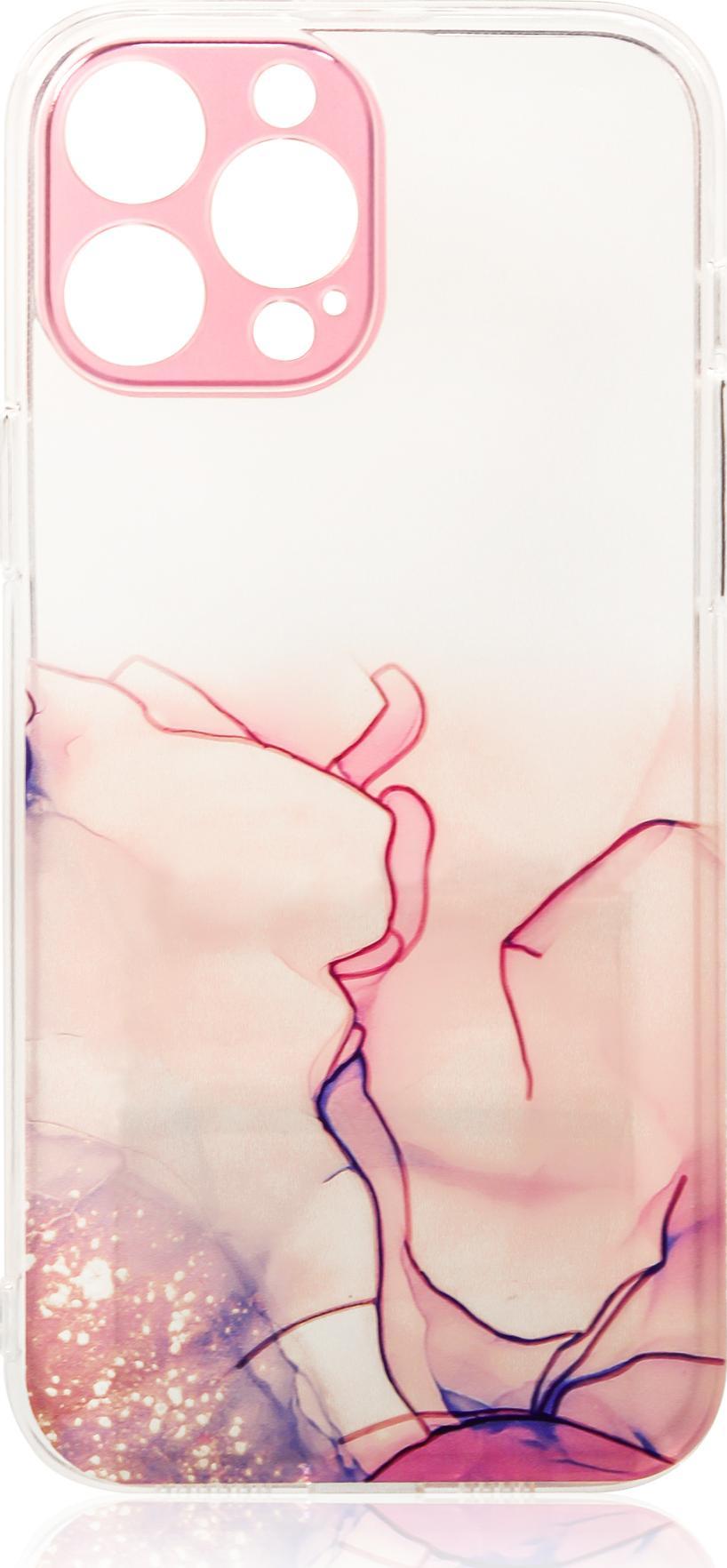Hurtel Marble Case etui do iPhone 13 Pro Max żelowy pokrowiec marmur różowy