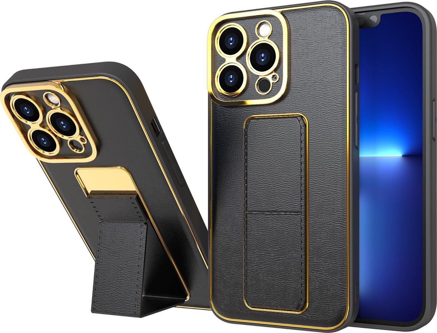 Hurtel New Kickstand Case etui do iPhone 12 Pro z podstawką czarny