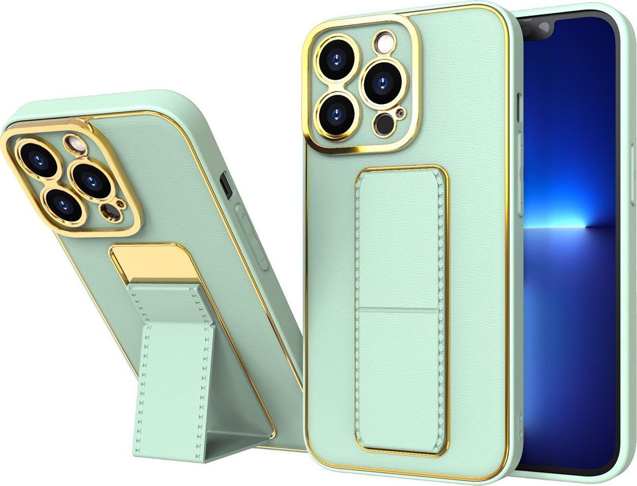Hurtel New Kickstand Case etui do iPhone 13 Pro z podstawką zielony