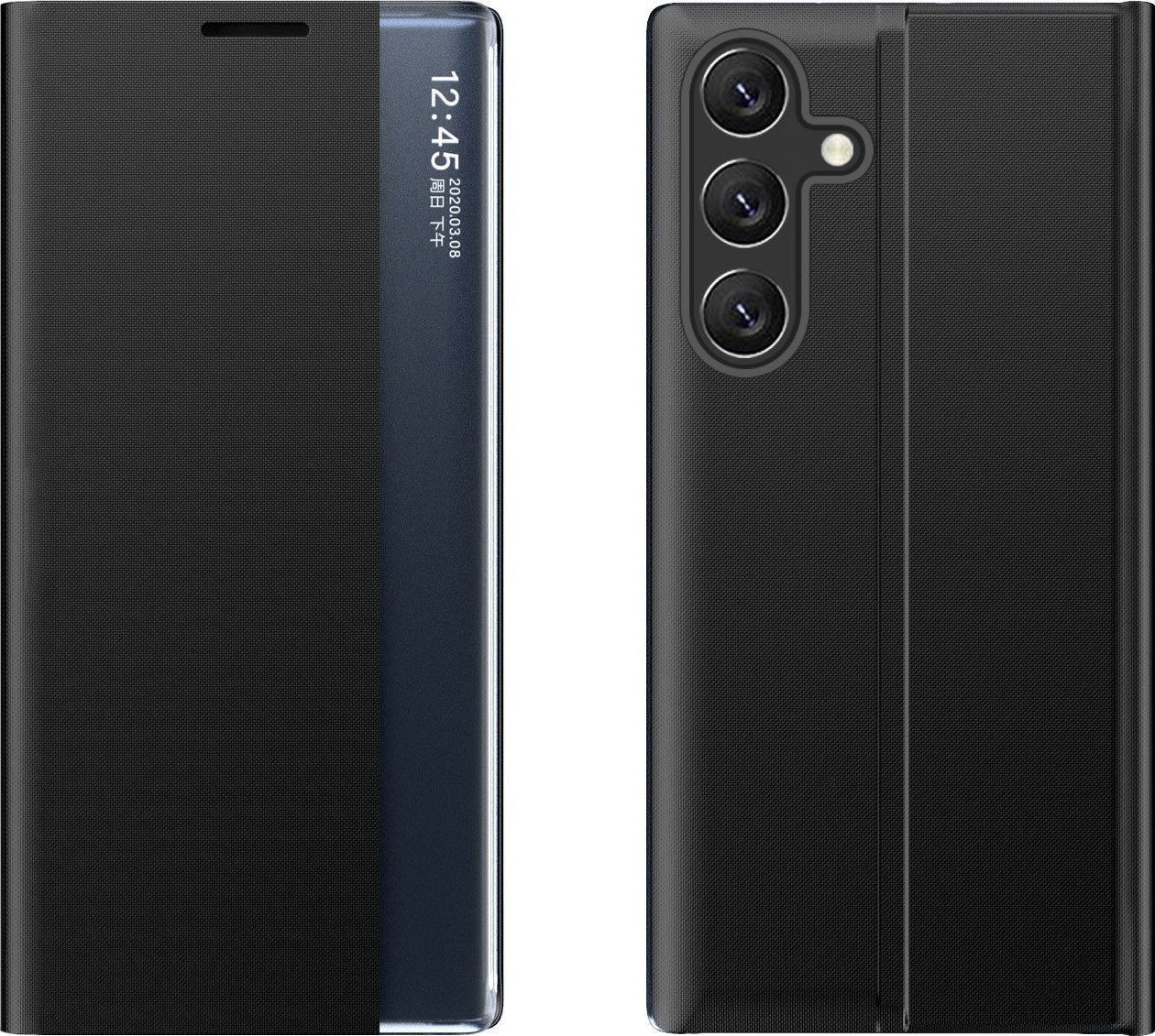 Hurtel New Sleep Case etui do Samsung Galaxy A24 4G pokrowiec z klapką podstawka czarne