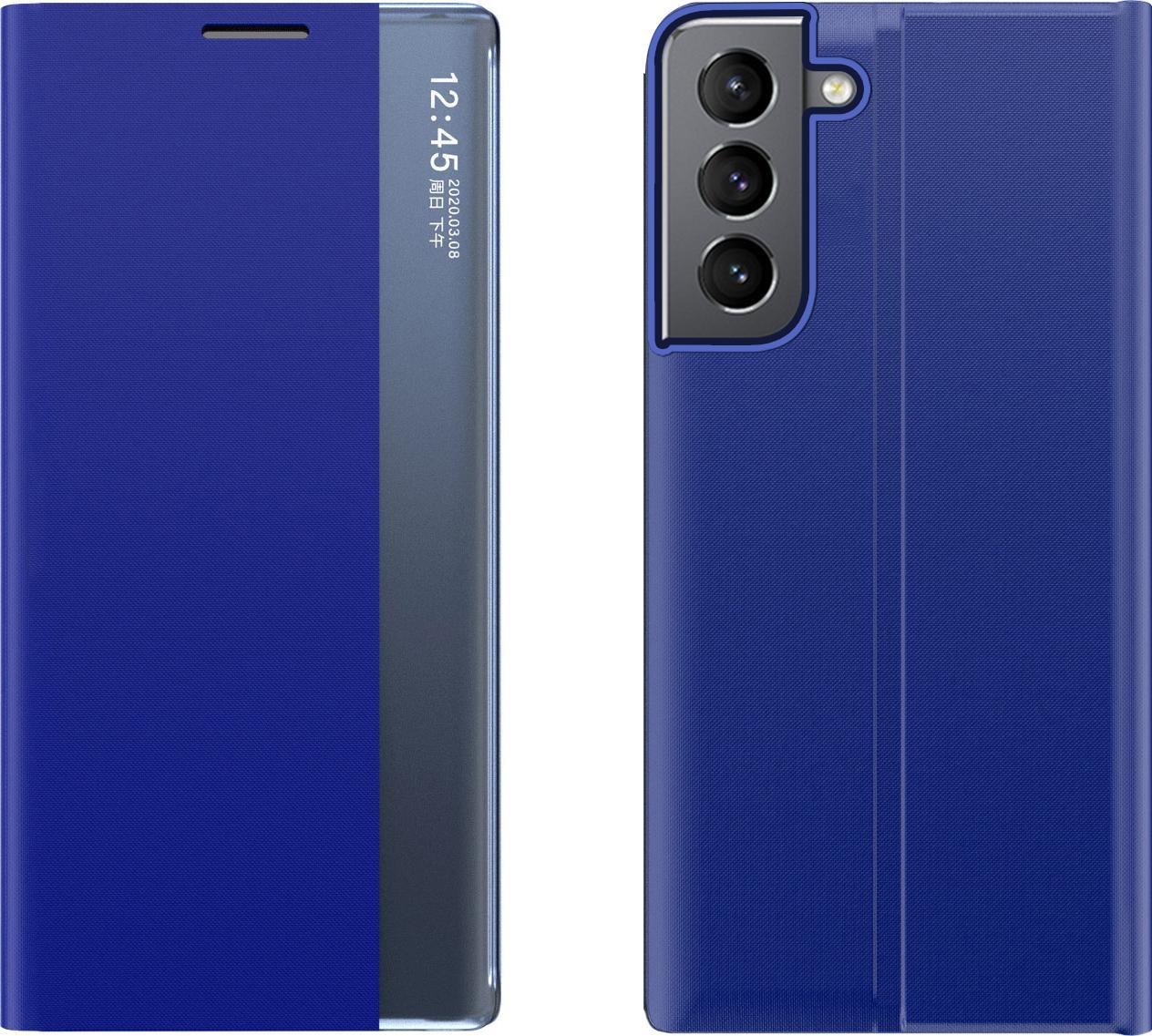 Hurtel New Sleep Case pokrowiec etui z klapką z funkcją podstawki Samsung Galaxy S22+ (S22 Plus) niebieski