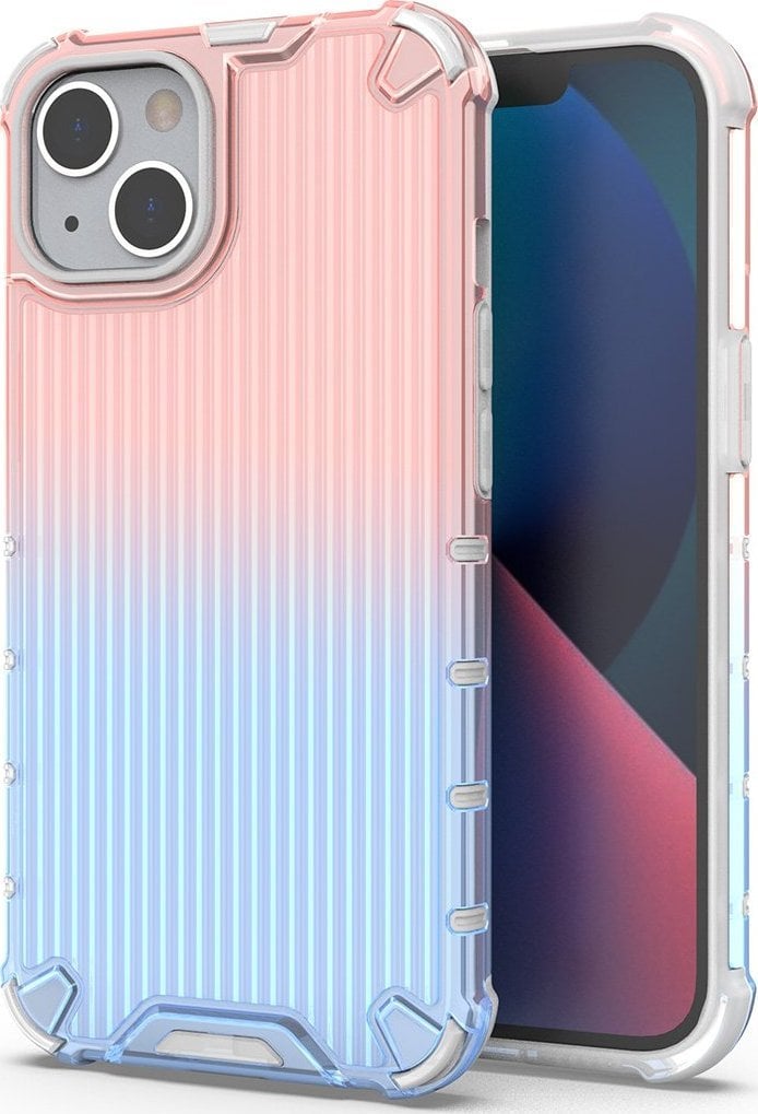 Hurtel Ombre Protect Case etui do iPhone 13 pancerny pokrowiec różowo-niebieskie