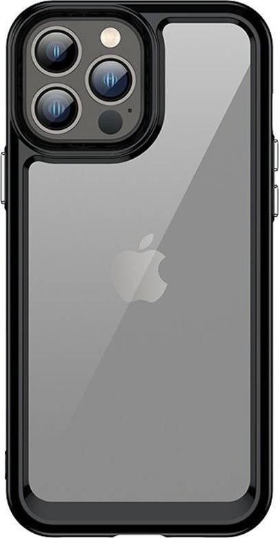 Hurtel Outer Space Case etui do iPhone 13 Pro Max sztywny pokrowiec z żelową ramką czarny