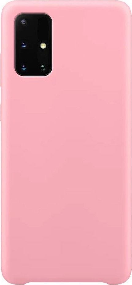 Hurtel Silicone Case elastyczne silikonowe etui pokrowiec Samsung Galaxy A32 5G różowy