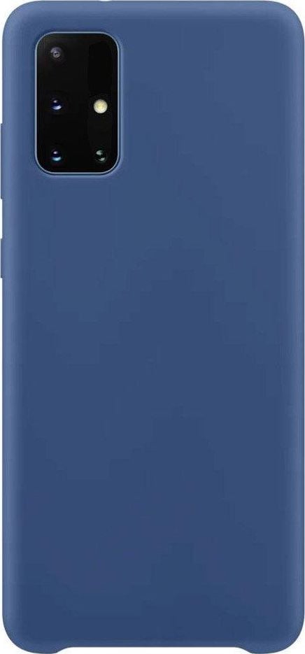 Hurtel Silicone Case elastyczne silikonowe etui pokrowiec Samsung Galaxy A72 4G ciemnoniebieski