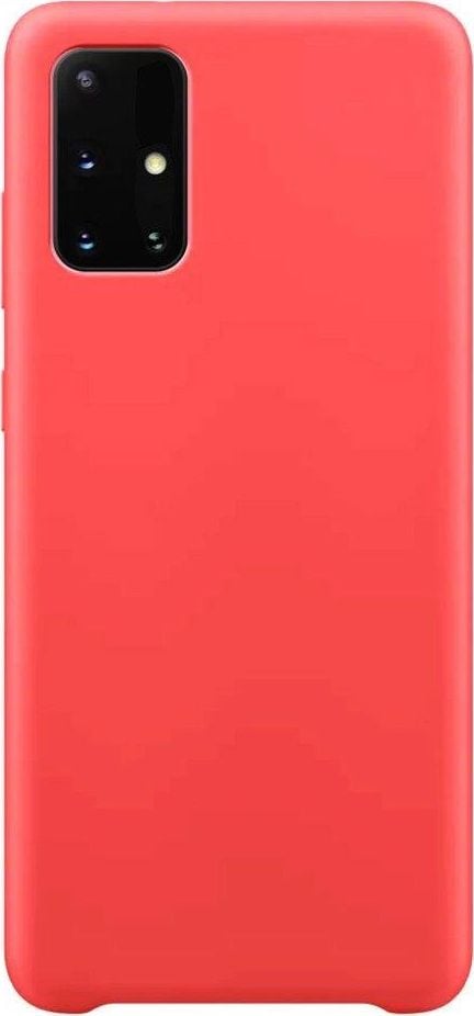 Hurtel Silicone Case elastyczne silikonowe etui pokrowiec Samsung Galaxy A72 4G czerwony