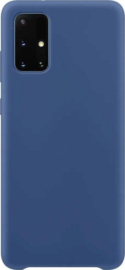 Hurtel Silicone Case elastyczne silikonowe etui pokrowiec Samsung Galaxy S21+ 5G (S21 Plus 5G) ciemnoniebieski