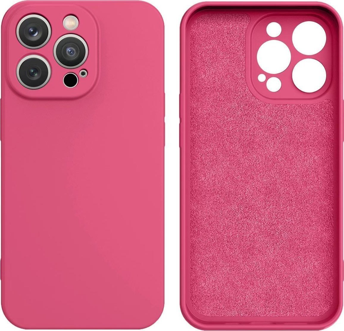 Hurtel Silicone case etui Samsung Galaxy S23+ silikonowy pokrowiec różowe