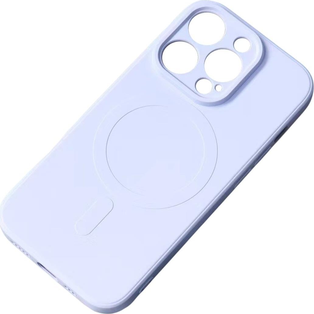 Hurtel Silikonowe magnetyczne etui iPhone 13 Pro Max Silicone Case Magsafe - jasnoniebieskie