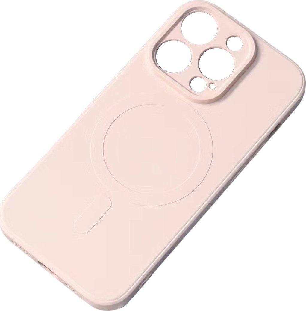 Hurtel Silikonowe magnetyczne etui iPhone 13 Silicone Case Magsafe - różowe