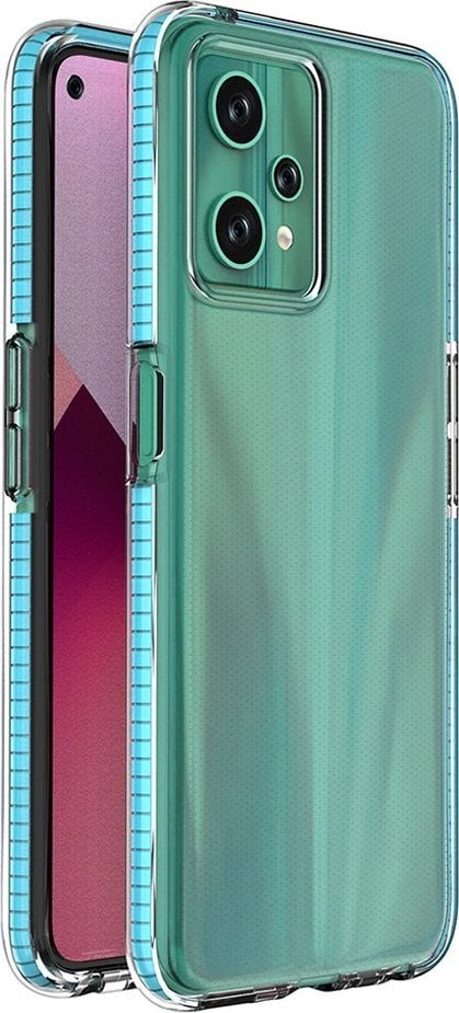Hurtel Spring Case etui Realme 9 Pro silikonowy pokrowiec z ramką jasnoniebieskie