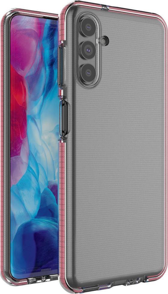 Hurtel Spring Case pokrowiec żelowe etui z kolorową ramką do Samsung Galaxy A13 5G jasnoróżowy
